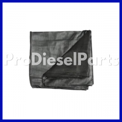 TARP MESH, 7FT X 24FT, BLACK PVC COATED POLYSTER MESH