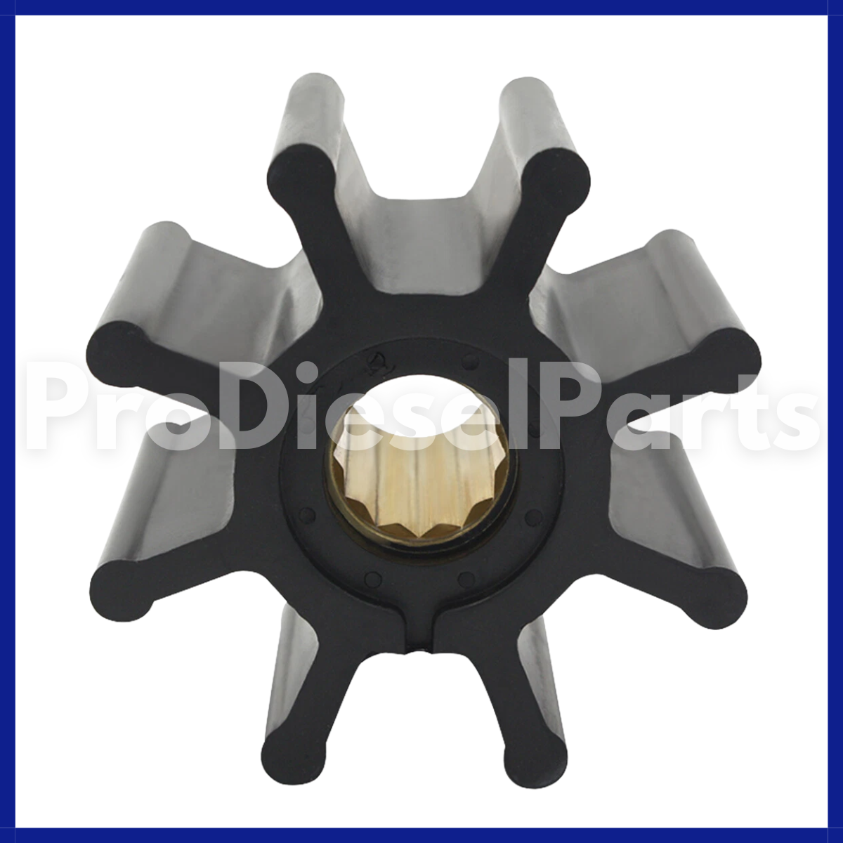 thumbnail image 2 of Sea Water Pump Impeller 17936-0001 – Fits Jabsco, Johnson 09-814B, Caterpillar 4L8470, DDA 5196168 2 of 5